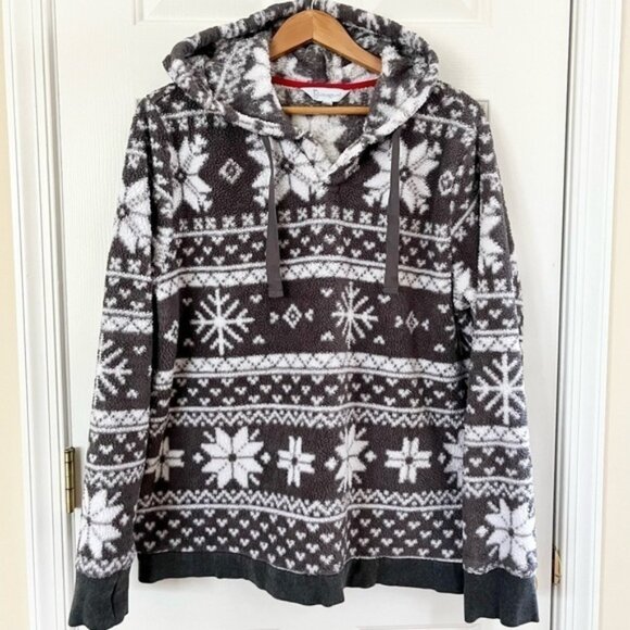 𝅺pajamagram Cozy Hoodie Sweatshirt. Large. - Picture 1 of 9